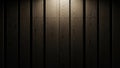 Dark wood paneling with dramatic vertical lighting and shadow play Royalty Free Stock Photo