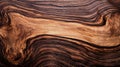 Dark Wood Texture Background. Walnut wood grain pattern. Royalty Free Stock Photo
