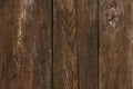 Dark wood timber background. Old wooden planks, texture. Cracked fence. Shabby desk surface. Brown oak boards. Vintage wall, patte