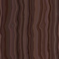 Dark wooden surface striped of fiber. Template for your design. Natural wenge wood texture seamless background.  Vector Royalty Free Stock Photo