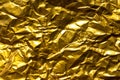 Dark wrinkled gold foil texture background Royalty Free Stock Photo