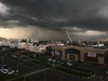 Darkly beautiful storm over the city