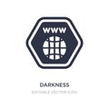 darkness icon on white background. Simple element illustration from Web concept