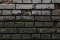 Darkness in an old ruined brick wall Royalty Free Stock Photo