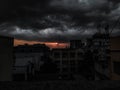 Darkness ,sky,cloud,black,cloud, evening Royalty Free Stock Photo