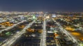 Darkness Before Sunrise Aerial Perspective Downtown City Skyline Albuquerque New Mexico Royalty Free Stock Photo
