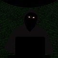 Darknet. Dark Internet. Hacker attack. Hacking system. Drop the system. Vector.