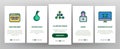 Darknet Onboarding Web Elements Icons Set Vector