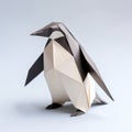 Darktable-inspired Origami: Paper Penguin With Muted Colorscape Mastery