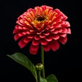 Darktable-processed Red Flower With Yellow Petals: Accurate, Detailed, And Balanced