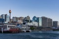 Darling Harbour cityscape of Sydney CBD skyscrapers Royalty Free Stock Photo