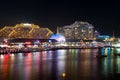 Darling Harbour night scene Royalty Free Stock Photo