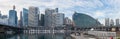 Darling Harbour, Sydney - panorama format Royalty Free Stock Photo