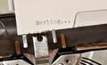 Darling word typed on old black typwriter Royalty Free Stock Photo
