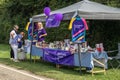 Charity stall for Pancreatic Cancer UK outside fund raising