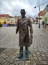 Monument of Stanislaw Dulewicz who was mayor of Darlowo.