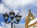 Darlowo Poland, the cathedral in winter