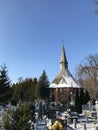 Darlowo Poland, Saint Gertrude church in winter