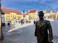 Darlowo, Poland: The Town Square Royalty Free Stock Photo