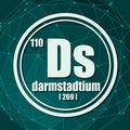 Darmstadtium chemical element.