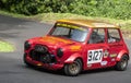 Darren Eaton in the Austin Mini racing