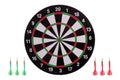 Dart board with arrows Royalty Free Stock Photo