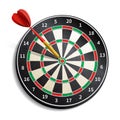 Dart Board Realistic vector design illustration Royalty Free Stock Photo