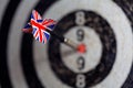 Dart with British flag Royalty Free Stock Photo