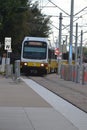 DART Dallas area rapid transit lightrail train Royalty Free Stock Photo