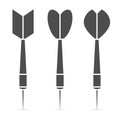 Dart icon set. Collection of realistic darts. Vector.