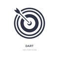 dart icon on white background. Simple element illustration from Activity and hobbies concept