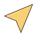 Dart Line vector icon which can easily modify or edit
