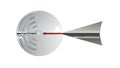 Dart in Motion Towards Target, Symbolizing Focus and Progress, vector design Generative AI Royalty Free Stock Photo