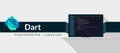 Dart programming language with script code on laptop screen, programming language code illustration Royalty Free Stock Photo