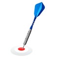 Dart on red target Royalty Free Stock Photo