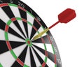 Dart stuck in a board