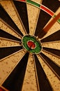 Dart in a target Royalty Free Stock Photo