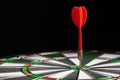 Dartboard business success concept. Macro photo. Close up. Royalty Free Stock Photo