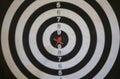 Dartboard Center Focus Royalty Free Stock Photo