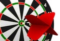 Dartboard and flying