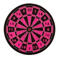 Dartboard isolated Royalty Free Stock Photo