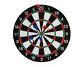 Dartboard isolated on white