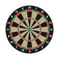 Dartboard Isolated on White Background. Vector