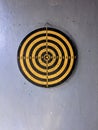 The dartboard is right on target Royalty Free Stock Photo