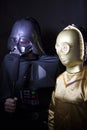 Darth Vader interview C-3PO Royalty Free Stock Photo