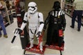 Darth Vader and Storm Trooper Toys Royalty Free Stock Photo