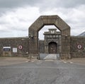 Dartmoor Prison entrance gate, England UK