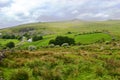 Moorland View in Dartmoor National Park near Postbridge Devon Royalty Free Stock Photo