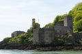 Dartmouth castle viewed from the River Dart Devon uk Royalty Free Stock Photo