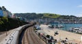 Dartmouth and Kingswear railway station by marina Devon England by River Dart Royalty Free Stock Photo